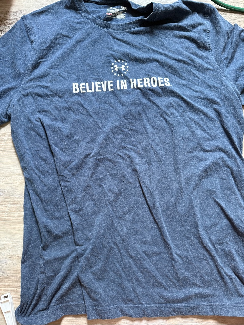 LG Men's Navy 'Believe in Heroes' Graphic Short Sleeve Tee